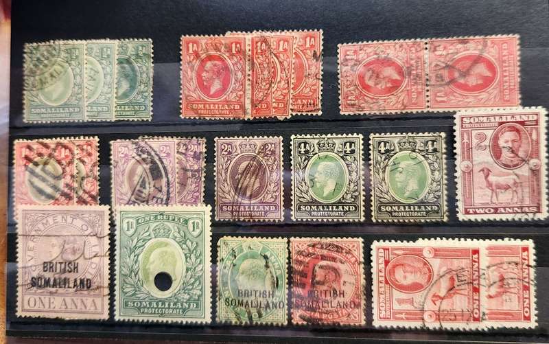 British Somaliland - Some exceptional value here - Rarely seen (Indian Overprints)